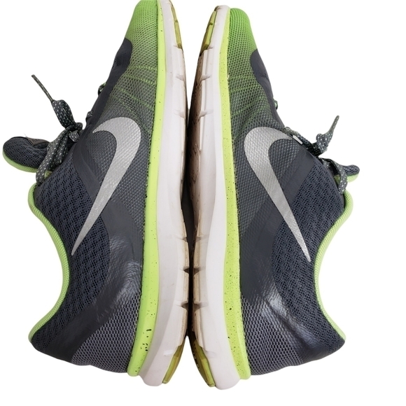 Nike Flex TR 6 Training Shoe Grey & Neon Green 9 VGUC - Picture 4 of 12